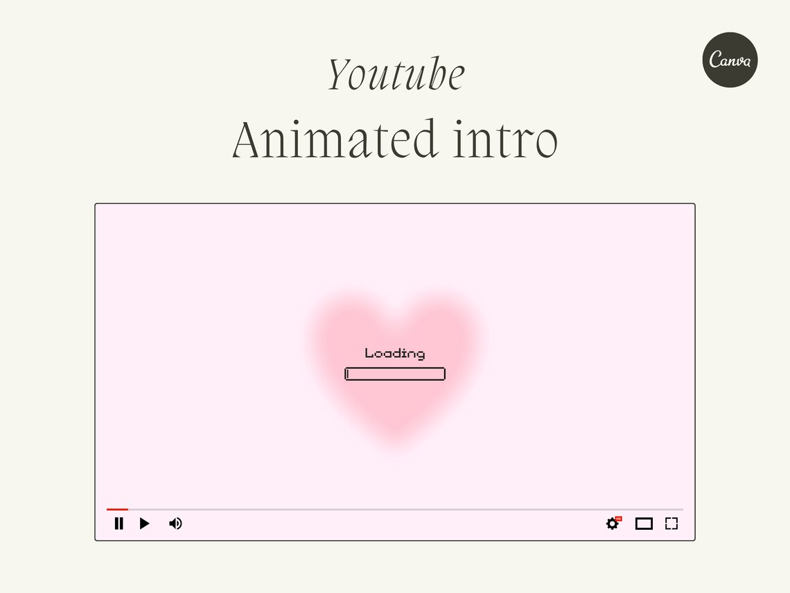 HEART GRADIENT Animated Intro Video | Youtube Channel Loading Animation ...