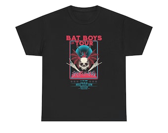 ACOTAR Bat Boys On Tour Graphic Tee, Bookish Band Style Shirt