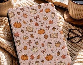 Pink Cute Halloween Pumpkin Kindle Case | Cozy Reading Gift for Readers | Kindle 6", 6.8" & 7", Kindle Paperwhite