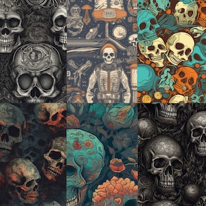 Skull Patterns (9 Pack)