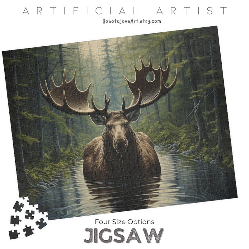 Moose Puzzle - Etsy
