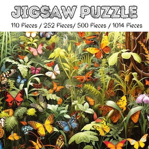 Butterfly Heaven Jigsaw Puzzle (110, 252, 500, 1014-piece) | Fantasy Puzzle, Jungle Puzzle, puzzle for adults, puzzle for kids,hard puzzle