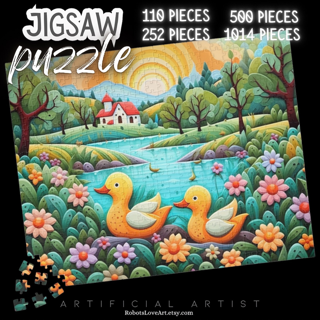 River Ducks Jigsaw Puzzle Adult Puzzle Gift for Puzzle Lover Puzzle 500
