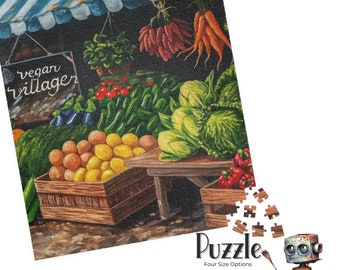 Boerenmarkt puzzel Ingewikkelde puzzel Cadeau puzzel Kleurrijke epische puzzel Puzzel Uniek puzzelspel Ontspannend Gzme-puzzel