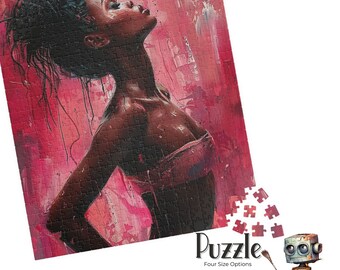 Pretty Pink Dancer Jigsaw Puzzle Intricate Puzzle Gift Puzzle Lover Puzzle Jigsaw Colorful Puzzle Unique Jigsaw Puzzle Tactile Game Puzzle