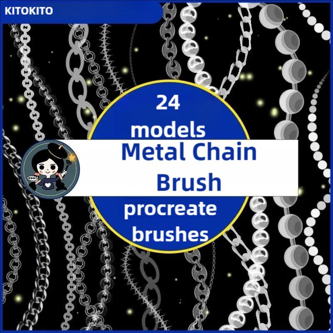 Procreate Chain 24 Types of Metal Chain Procreate + Ps Brushes - Etsy