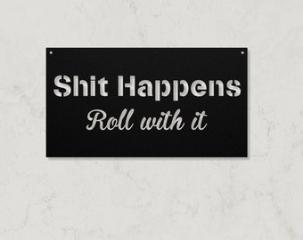 Metal Bathroom Sign, Funny Bathroom Signs, Hilarious Toilet Wall Art, Washroom Decor, Humorous Restroom Sign, Above Toilet Decor