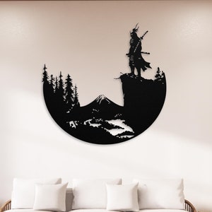 Last Samurai Wall Art, Asian Inspired Art, Japanese Warrior Artwork, Martial Art Decor, Unique Japanese Gifts for Home Husband Boyfriend