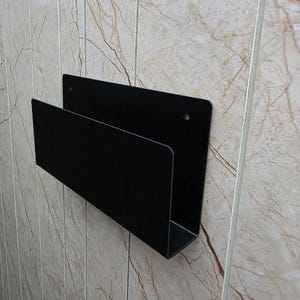 Magazine Holder, Metal Magazine Wall Rack, Books Newspapers Holder, Wall Mounted Shelf, Reading Corner Magazine Newspaper Organizer