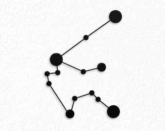 Aquarius Zodiac Sign, Aquarius Constellation Metal Sign, January Birthday, Constellation Astrology, Aquarius Star Sign Gifts
