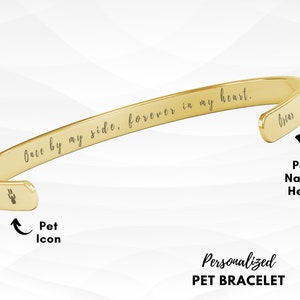 Dog Memorial Bracelet | Pet Remembrance Jewelry Gift | Loss Of Dog Sympathy Gift | Pet Bereavement | Cat Sympathy Gift