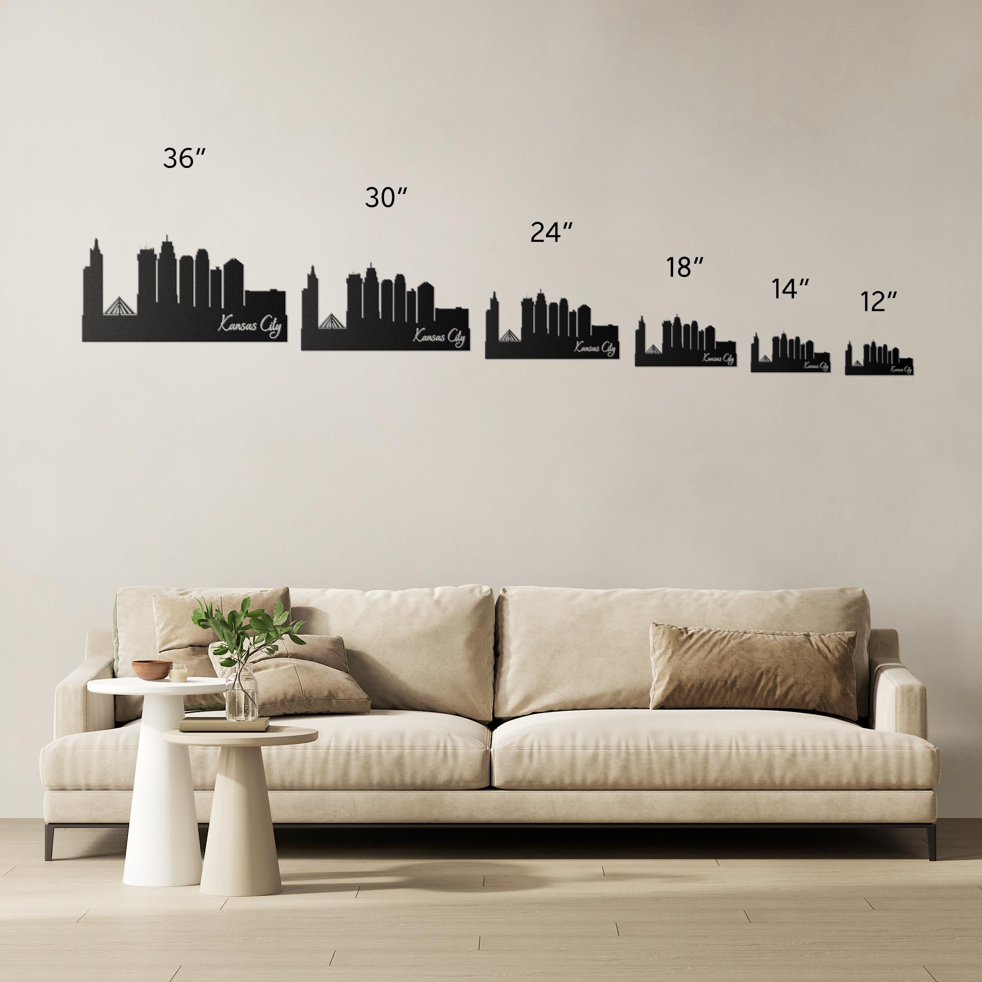 Kansas City Skyline Metal Art, Kansas City Decor, Kansas City Sign