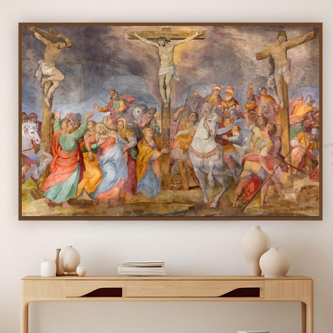 Crucifixion of Jesus Canvas Print | Christian Wall Art - Etsy
