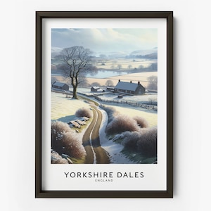 Yorkshire Dales Print, poster, Landscape print, birthday, wall print, wedding gift, present