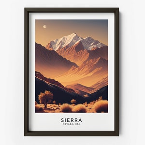 Berge der Natur Poster - Terra Poster, Berge Poster, Berge Poster, Berge Wüste Kunstdruck, Berg Poster - TAF1017