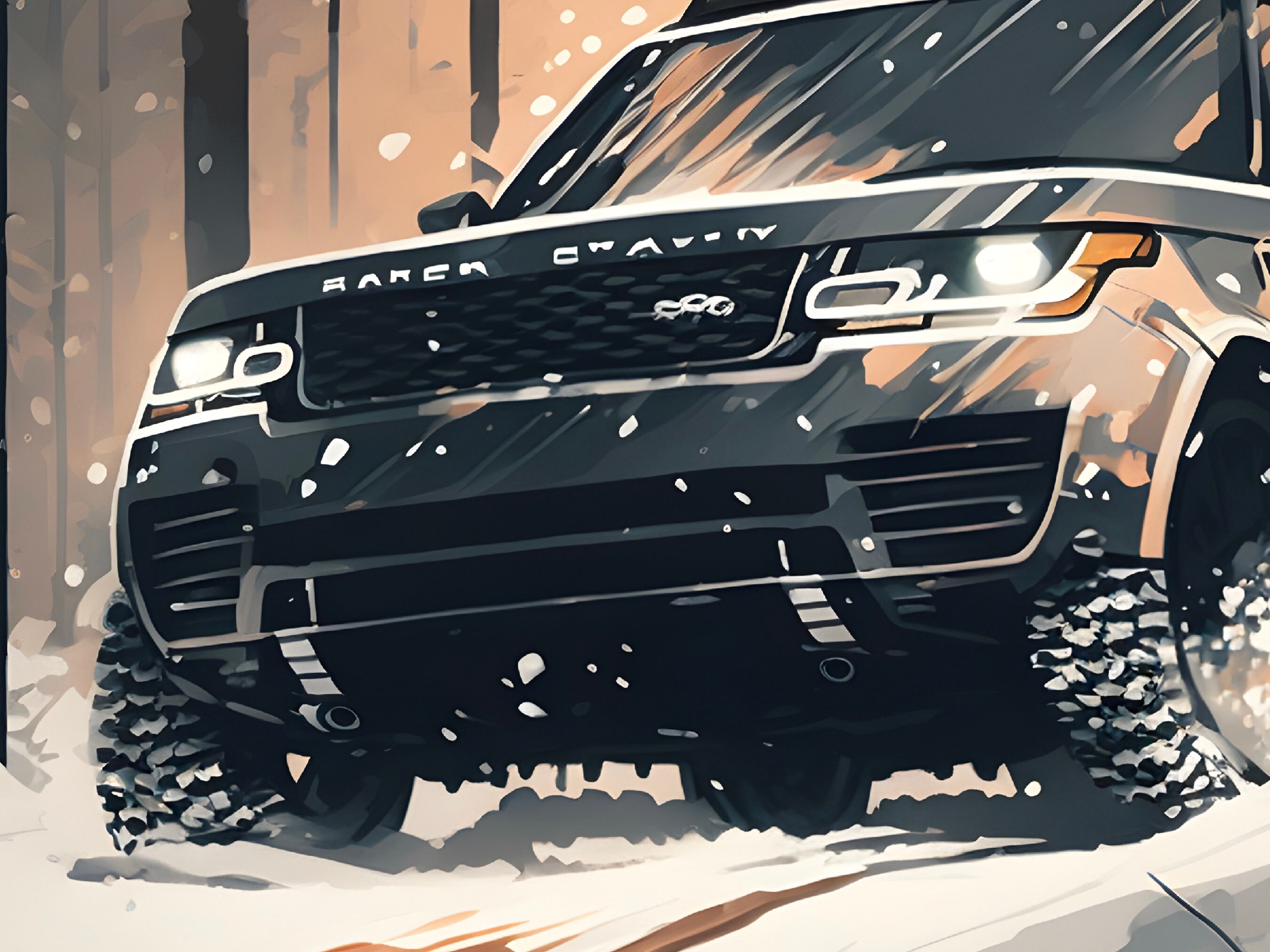 Range Rover Print Image Range Rover Art Print - Land Rover Art Print, off Roading Poster, Range ...