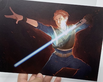 Star Wars Jedi Fallen Order Cal Kestis A4/A5 Lichtschwert Druck