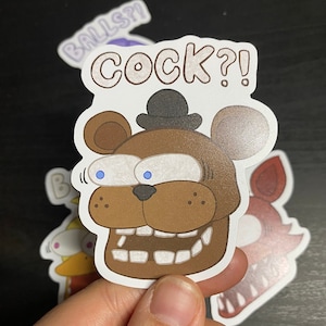 Adesivi divertenti con meme di Five Nights at Freddy's