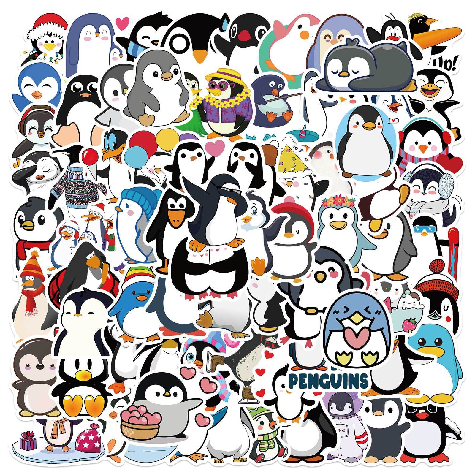 Aesthetic kawaii meme club Penguin sticker y2k