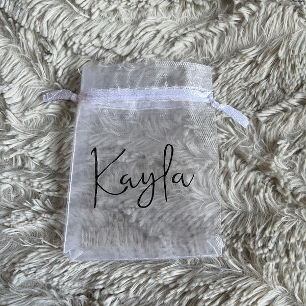 Personalisierte Organza Tasche, Konfetti Tasche, Hochzeit Ring Tasche, Hochzeit Gastgeschenke, Gastgeschenke, personalisierte Geschenktüten, Organzabeutel,