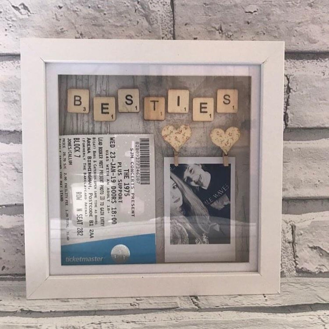 Best Friend Box Frame Best Friend Memory Box Keepsake Box Etsy Canada