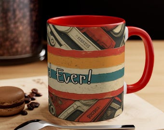 Best Dad Ever Retro-Werkzeugbecher | Akzent 11oz