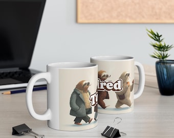 Zu müde Faultier-Trio-Tasse | Keramik Kaffeetasse 11oz 15oz