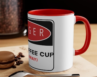 Gefahr Dads Kaffeetasse (Bleiben Sie weg) Becher | 11 Unzen Akzent | Vatertagsgeschenke