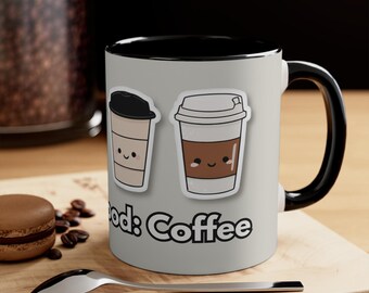Kawaii Kaffeetassen Heutige Stimmung Tasse | 11 Unze Akzent Kaffeetasse | Geschenkideen