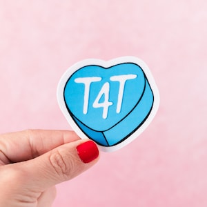 T4T Heart Candy Sticker - Blue - Trans 4 Trans
