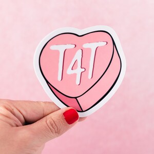 T4T Heart Candy Sticker - Pink - Trans 4 Trans
