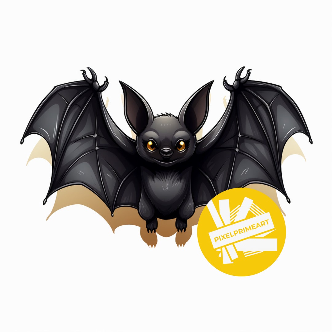 Bat Clipart, Printable Clipart, Animal Clipart, High Quality PNG ...