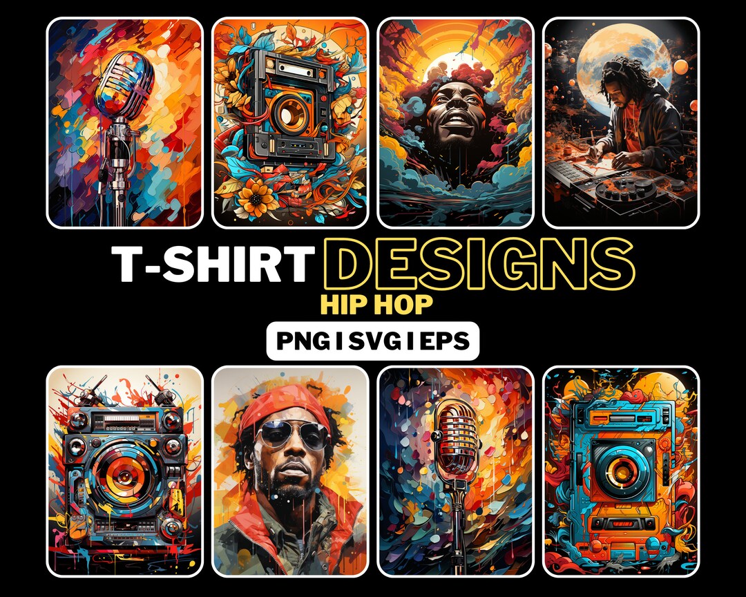 Authentic Hip Hop T-shirt Designs, Customizable & Trending, Urban Style