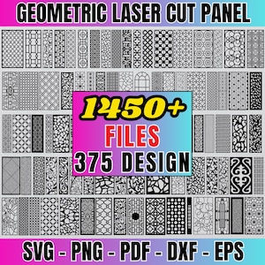 幾何学的レーザーカットパネル、レーザーカットパネル svg、パネルコレクション、レーザーカットファイル、幾何学的パネル svg、ライトバーンレーザーカットパネルファイル