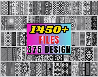 Geometric Laser Cut Panel Designs (svg, png, eps, dxf) Digital Download
