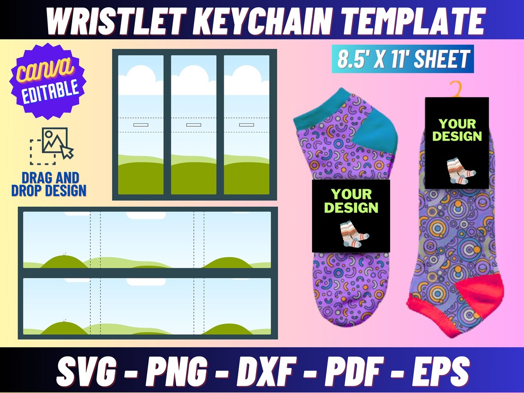 Socks Tag Template, Socks Wrap Label Template, Sock Wrapper Template ...