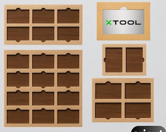 Metal Business Card Engraving Jig, Laser Cut File (Digital Download)