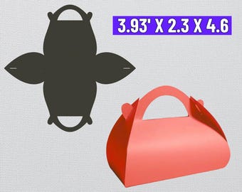 Gable Box Template, Party Favor Box (svg, png, eps, dxf) (Digital Download)