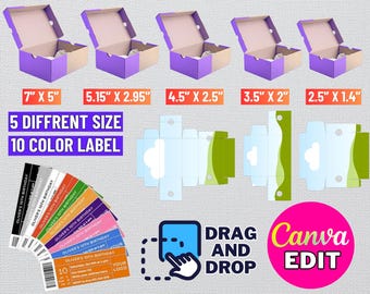 Shoe Box Template Bundle, Sneaker Box Template Bundle Svg, Shoe box label svg, Gift Box Svg, Party Favors box, Shoe box label template