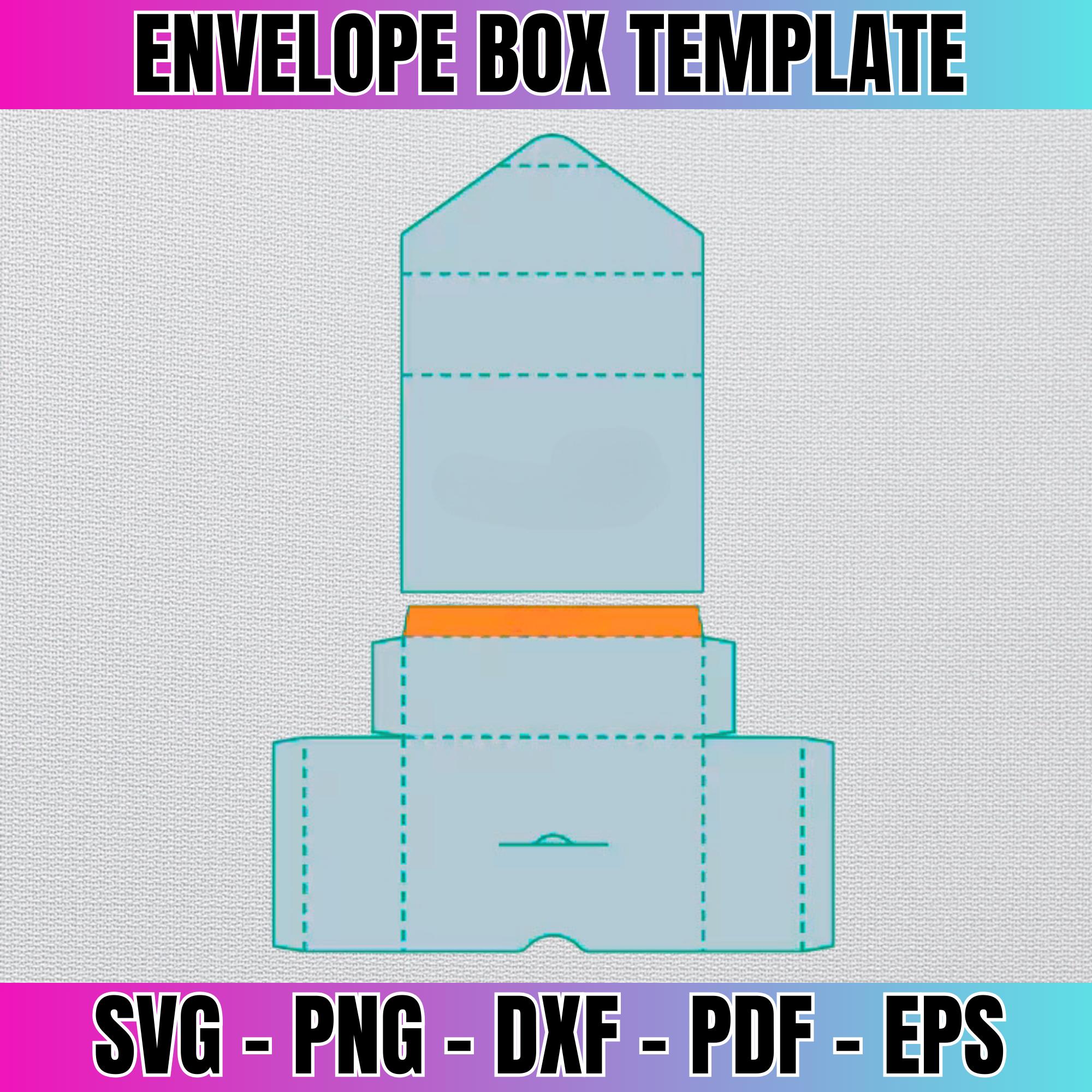 Envelope Wrapper Envelope Box Template, Cut File, Label Wrapper (digital Download) - Etsy