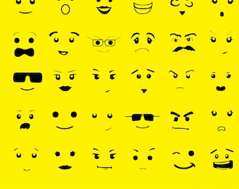 Brick Faces SVG Bundle (Digital Download)