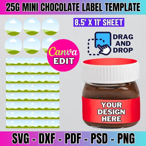 Coco Label Format Chocolate Label Design Template