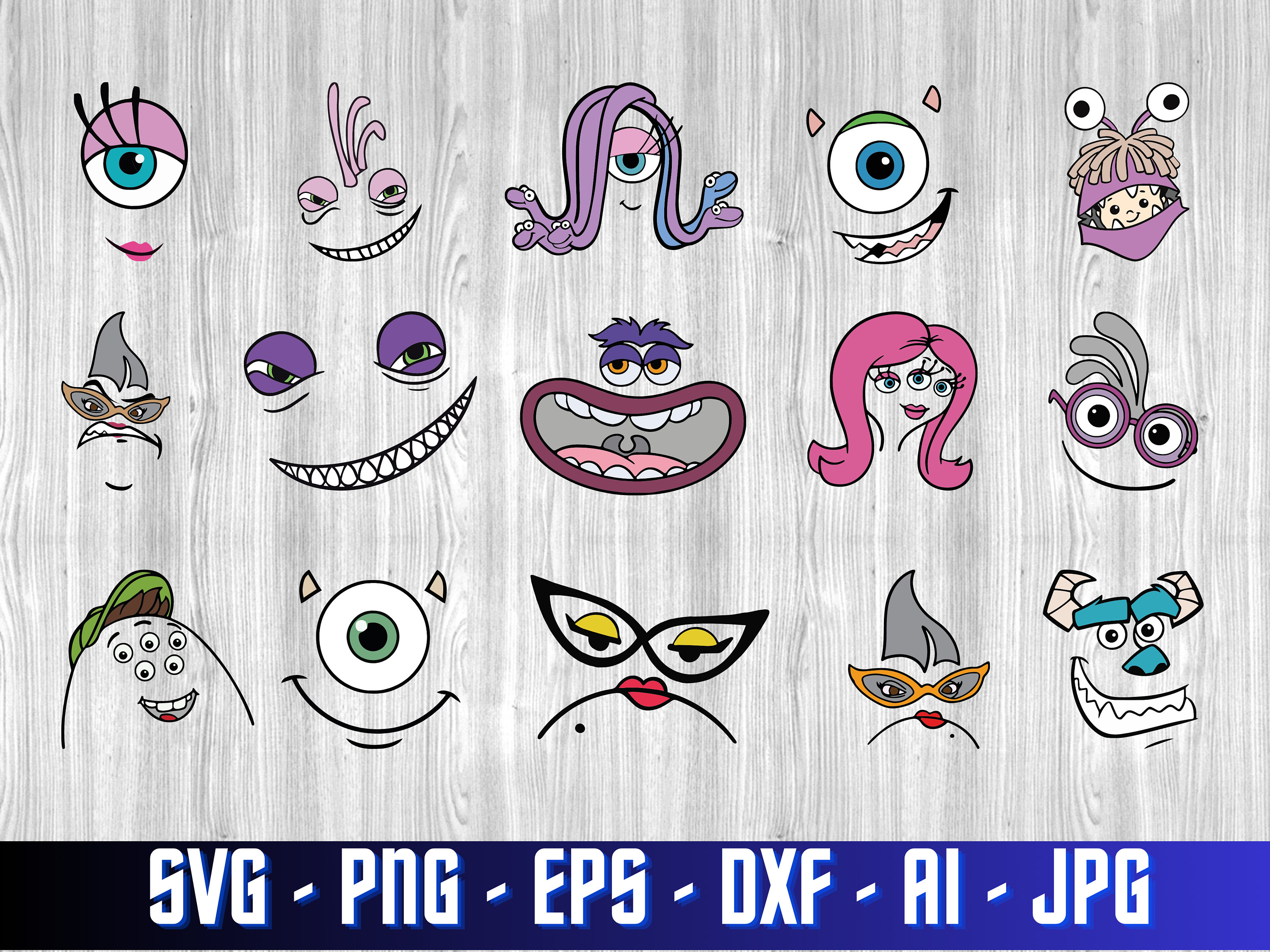 SVG DIGITAL FILE monsters Inc. Laugh Floor -  Finland