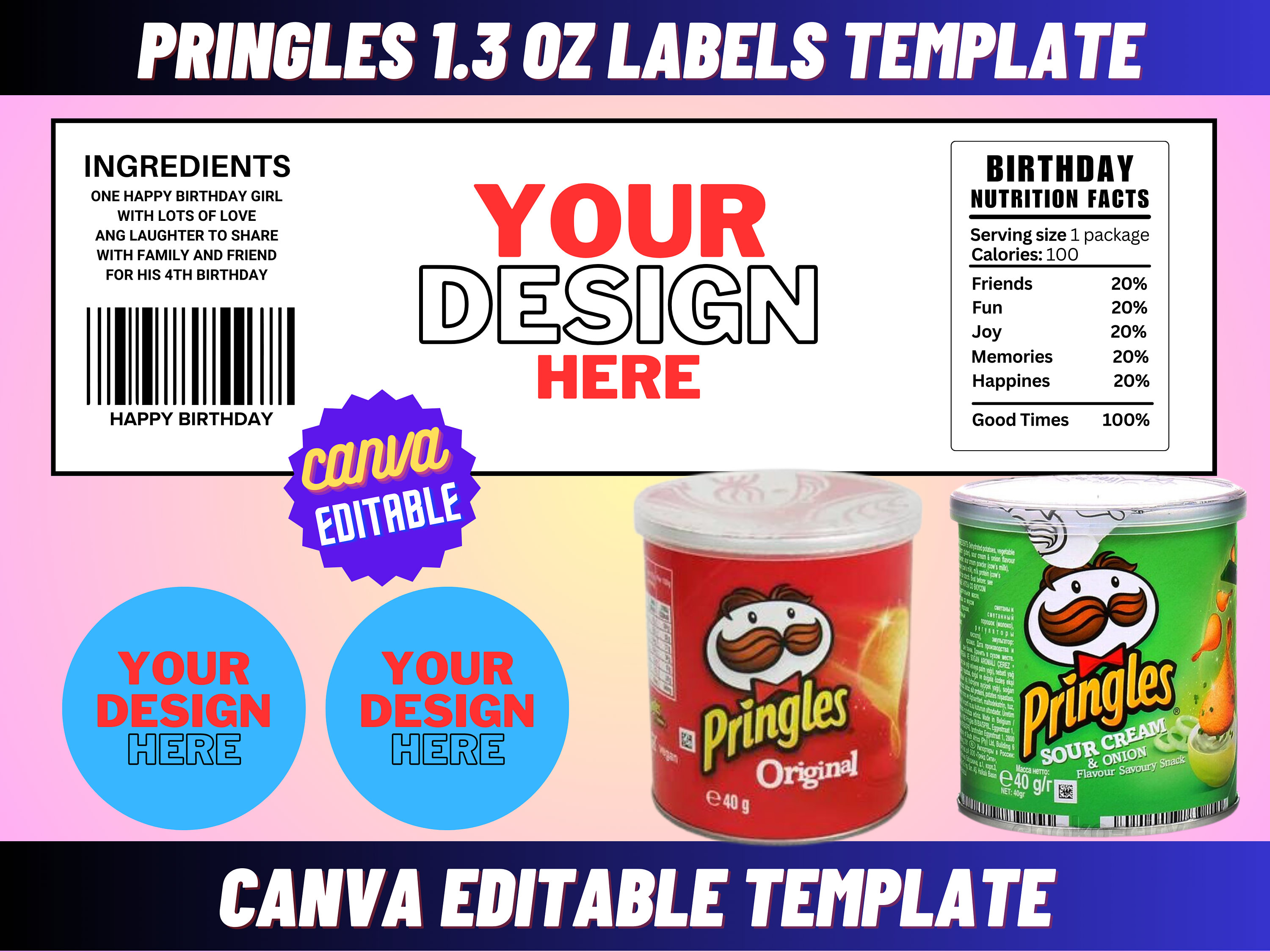 Roblox Pringles Customized Pringles Can Girls Roblox Theme -  Hong Kong