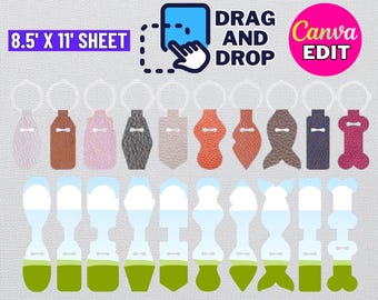Lippenbalsemhouder sleutelhanger sjabloonbundel (digitale download)