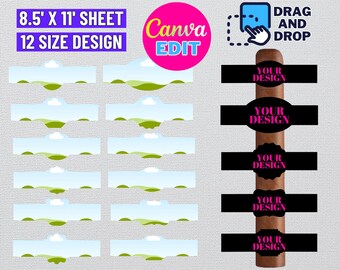 Canva Edit (Digitaler Download) - Zigarrenetiketten-Vorlagenpaket