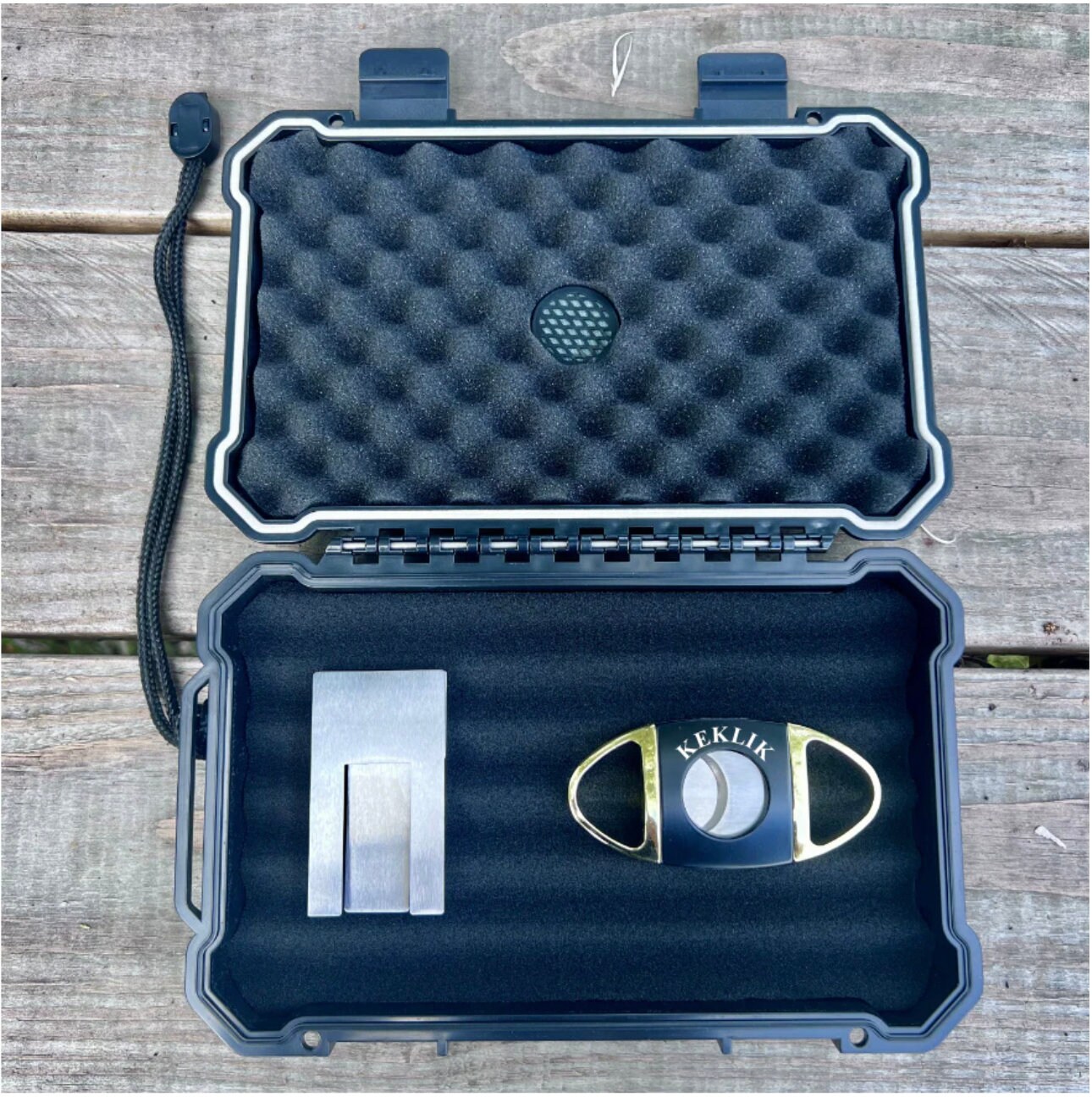 Cigar Case, Compact Humidor, Personalized Travel Humidor, Travel