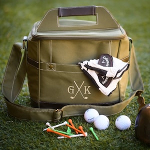 Personalized Golf Caddy Cooler, Embroidered Initials
