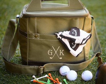 Personalized Golf Caddy Cooler, Embroidered Initials