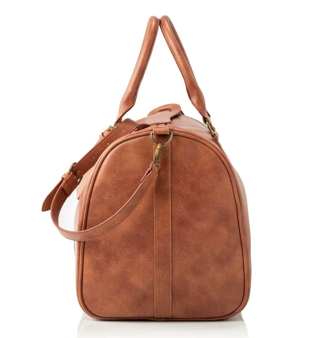 Vegan Duffle Bag, Personalized Mens Weekend Bag, Stylish Shoulder Bag